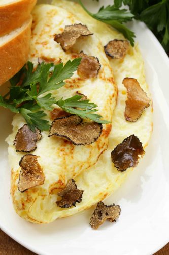 black truffle omelet