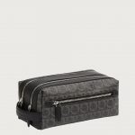 Salvatore Ferragamo travel kit in black.