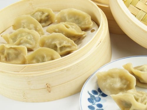 STEAMED pork dumpling