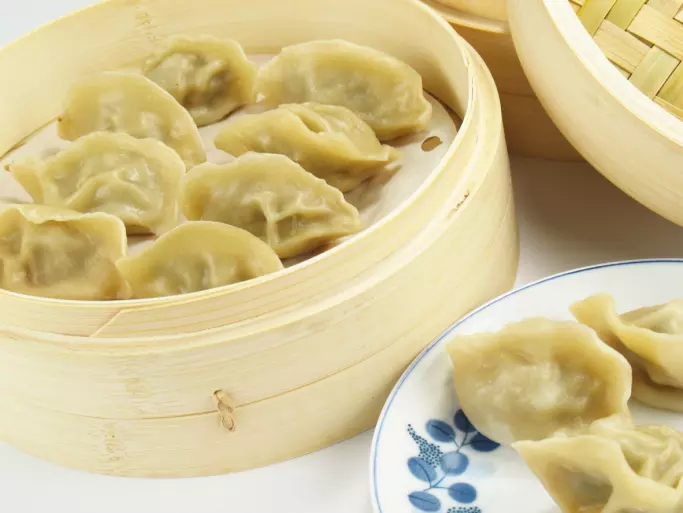 STEAMED pork dumpling