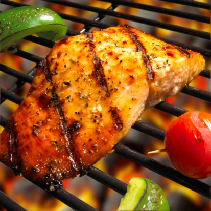 Barbecued Salmon