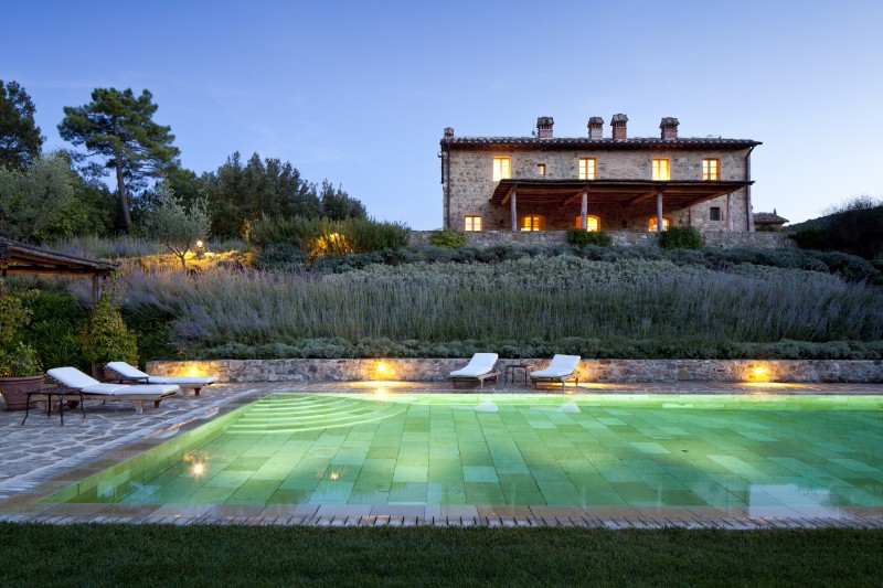 Castiglion del Bosco Villa Alba External with pool