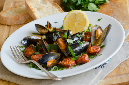 Mussels with Chorizo