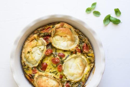 Tomato-Basil-Frittata