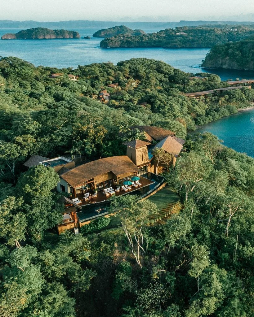 ariel view of house in costa rica where tom brady vacations