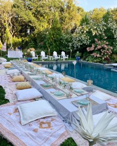Pool Party Table Scape