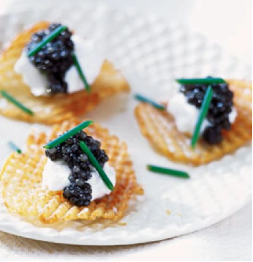 Caviar and Potato Chips