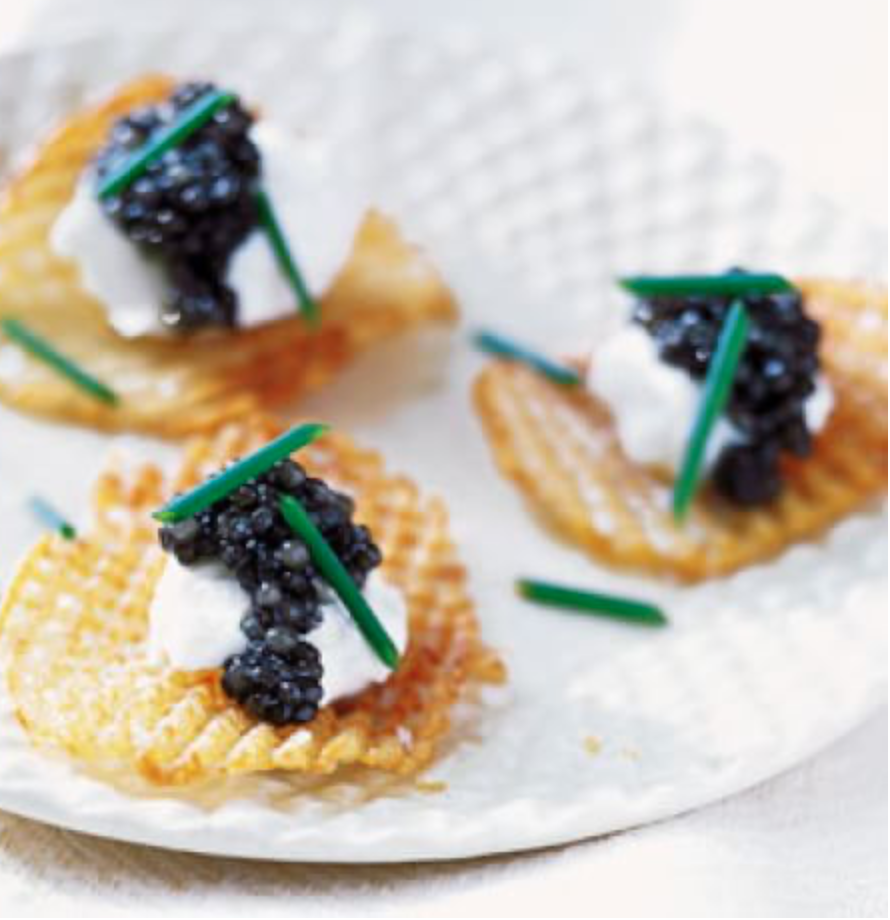 Caviar and Potato Chips