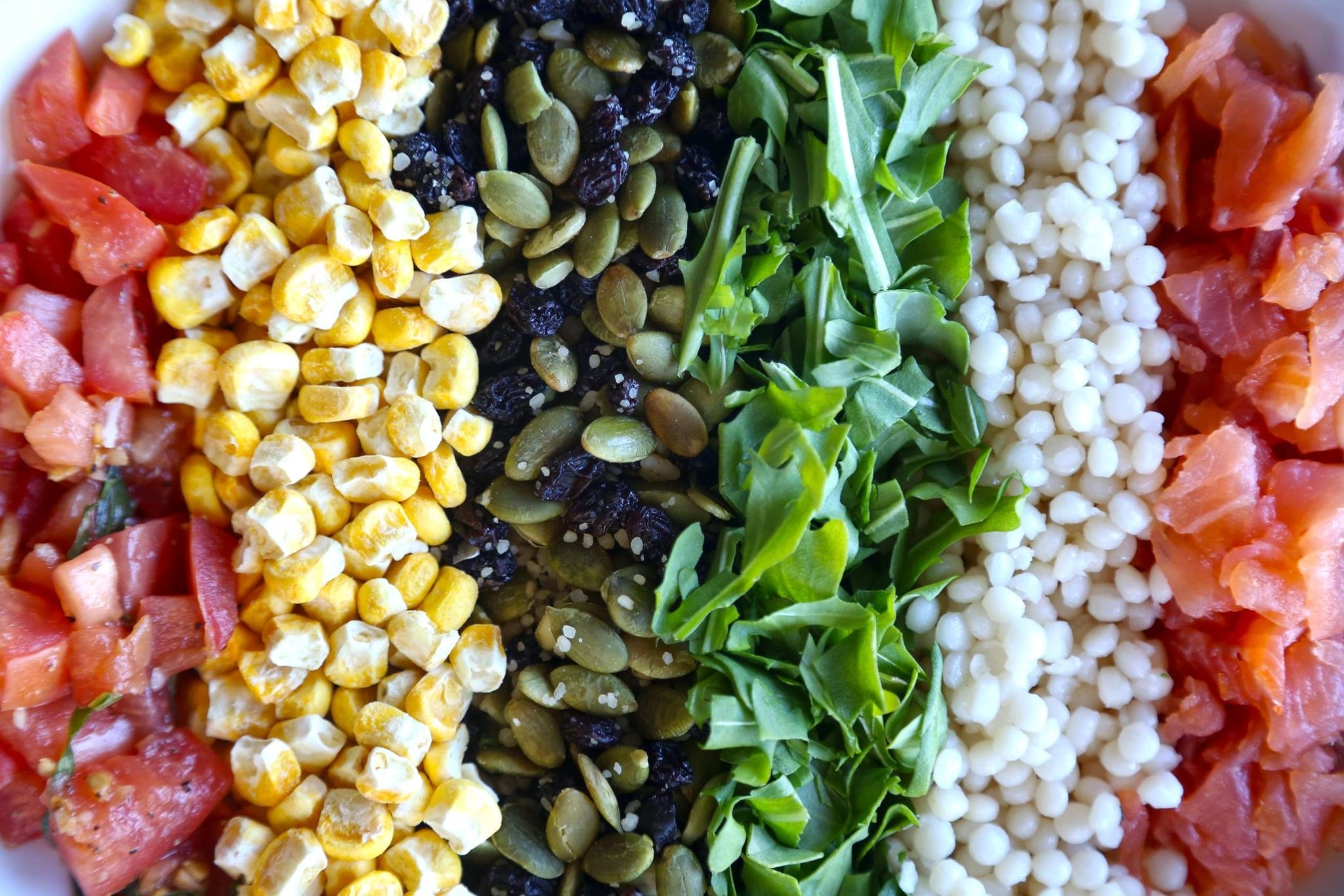 Chopped salad ingredients