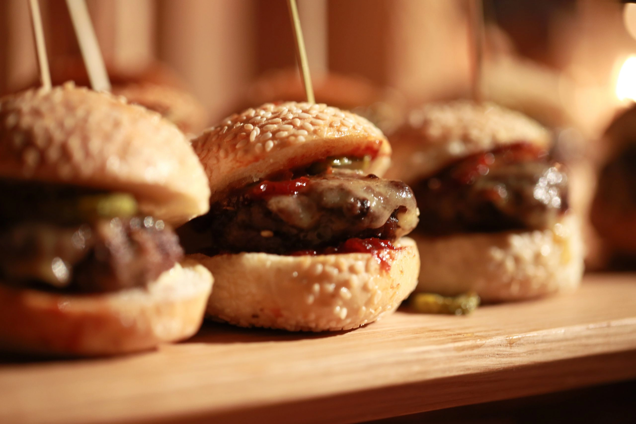 Oscar menu wagyu sliders.
