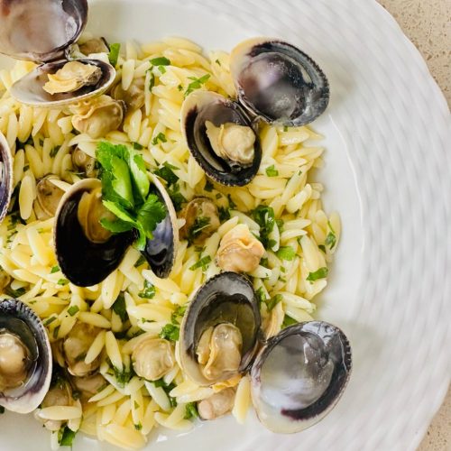 clams and orzo recipe