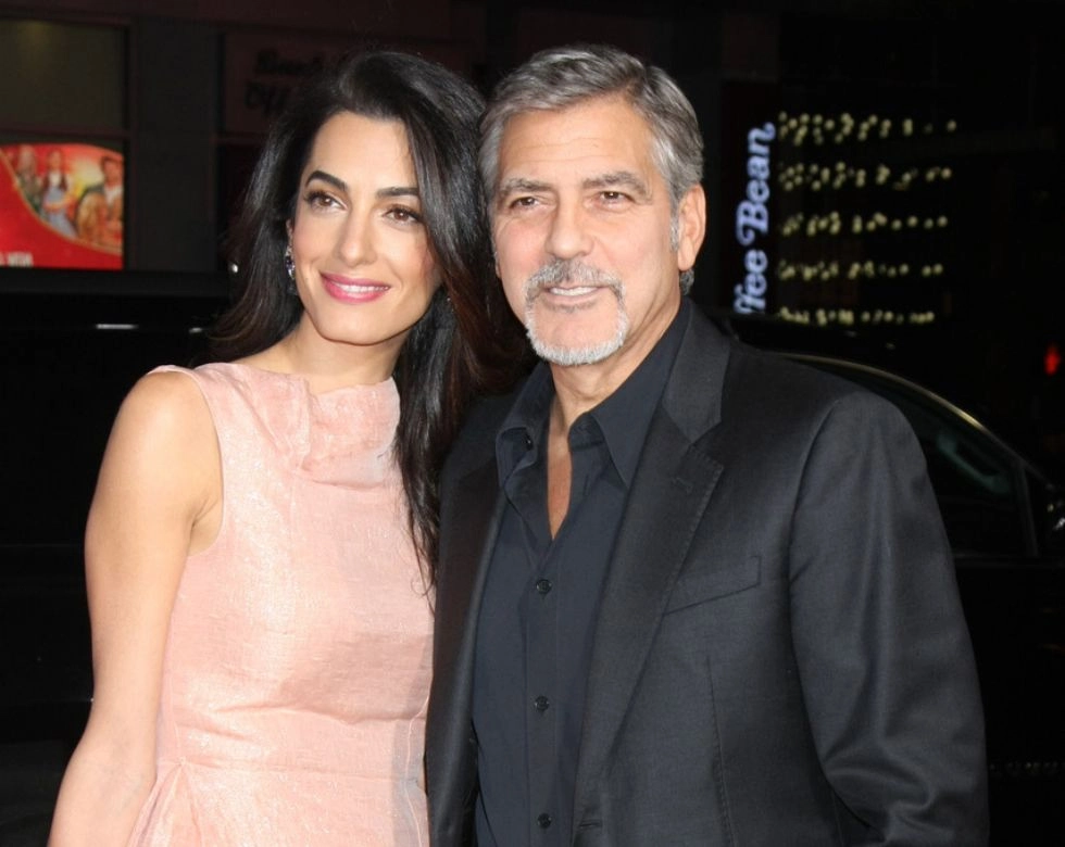 where celebs go in Los Angeles -- Amal and George