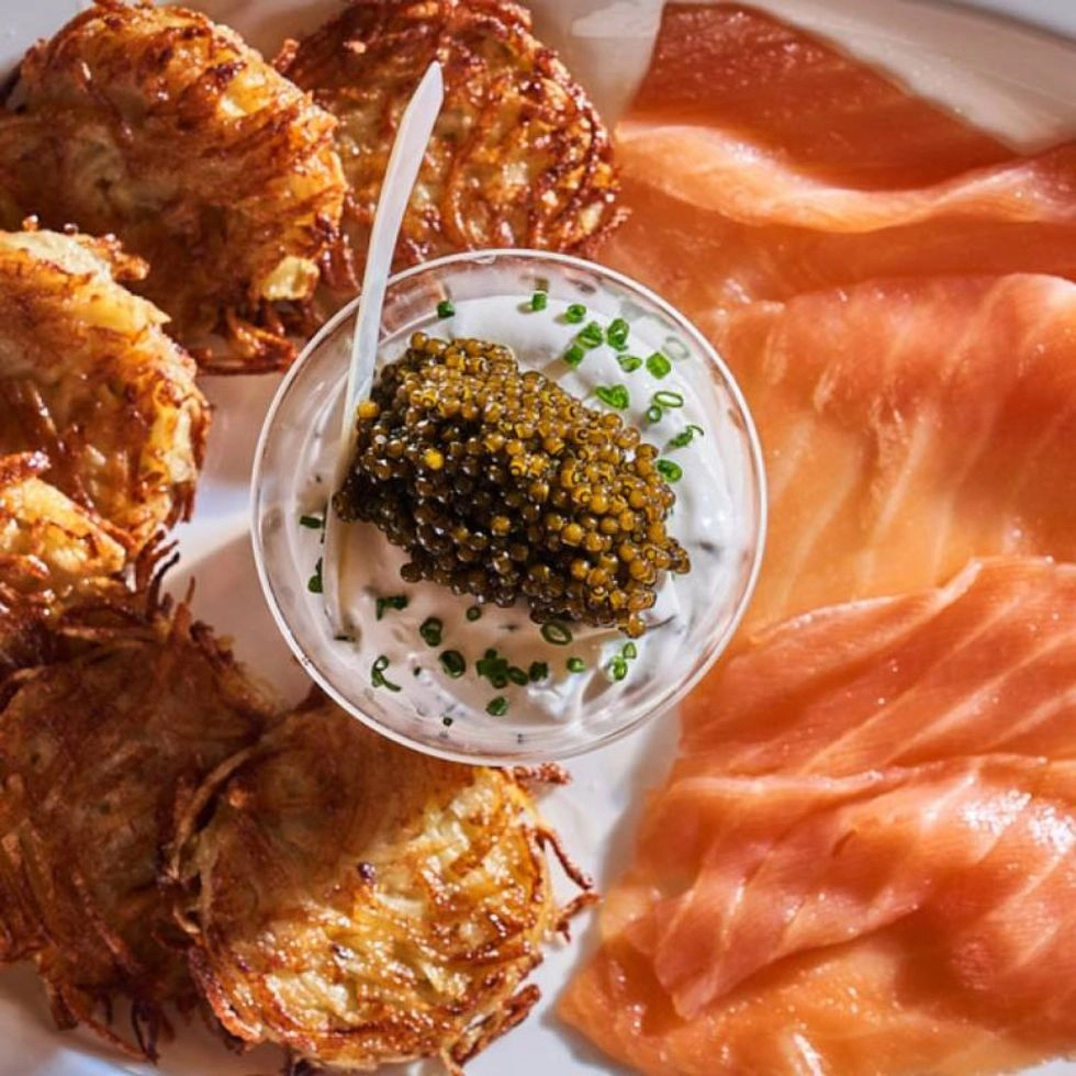 The Caviar + Latkes from RH Guesthouse
