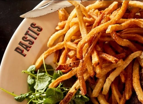 Pastis french fries steak