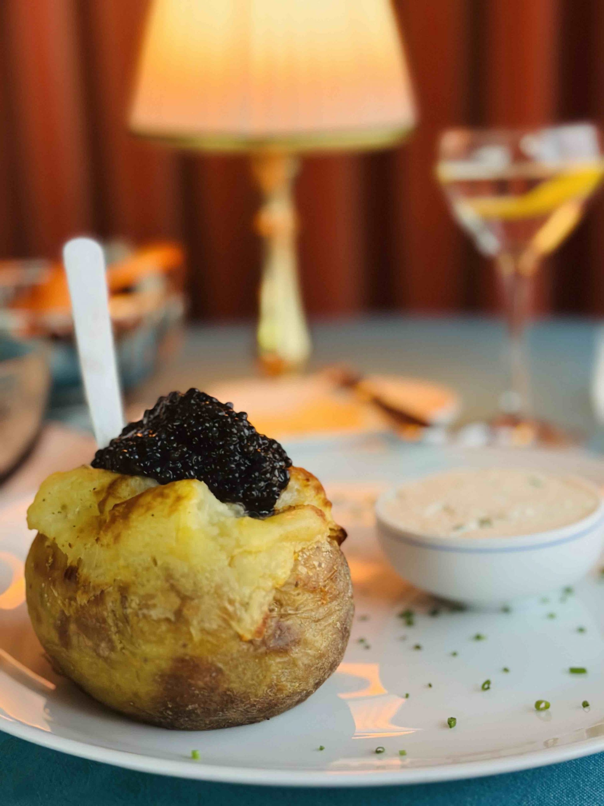Caviar Kaspia Baked Potato