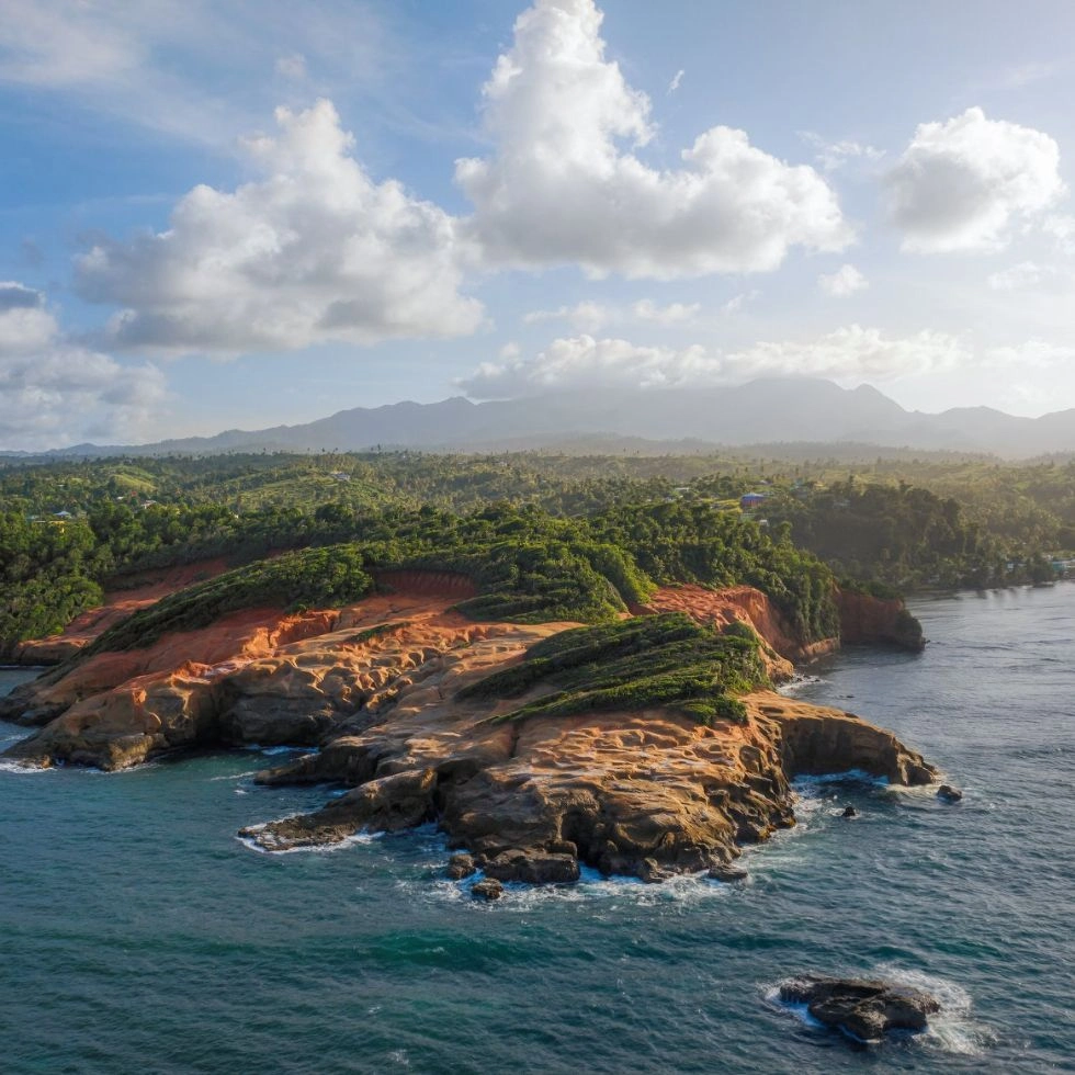 Dominica Red Rocks