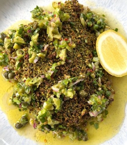 Cod with Gremolata chef mike