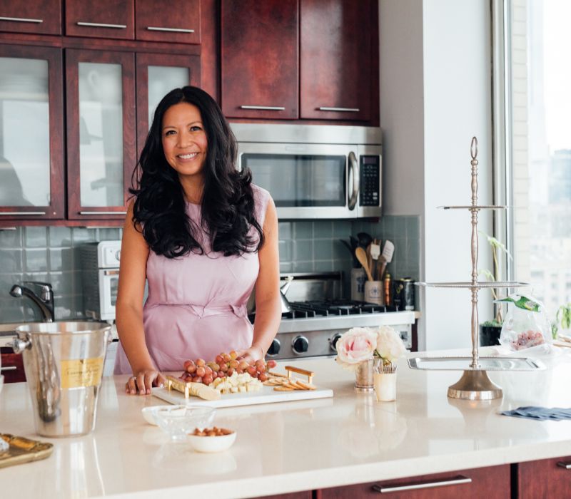 Christine Drinan in the kitchen