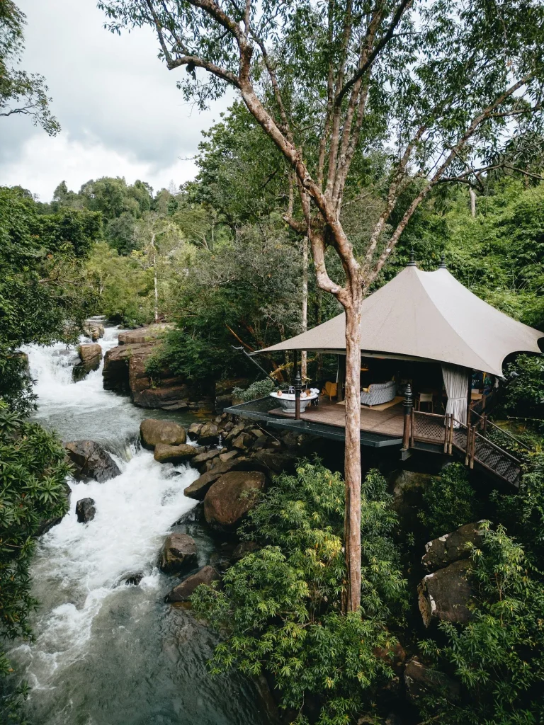 Shinta Mani Wild luxury jungle resort in Cambodia rainforest