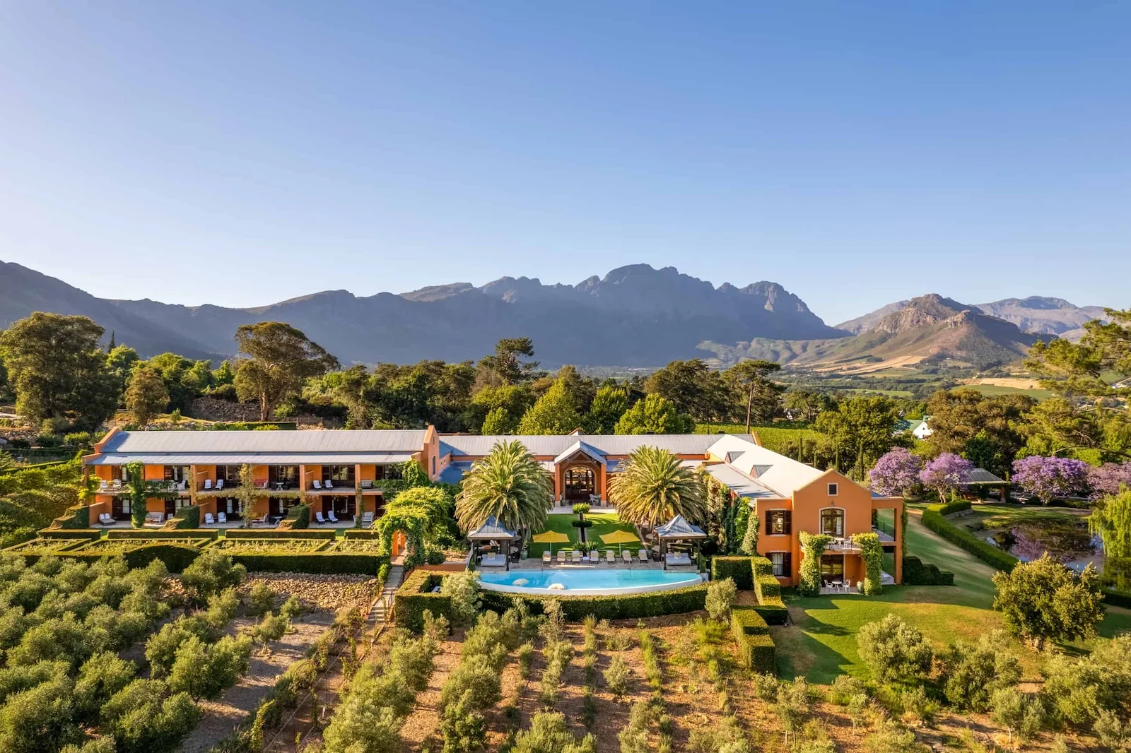La Residence hotel in Franschhoek.